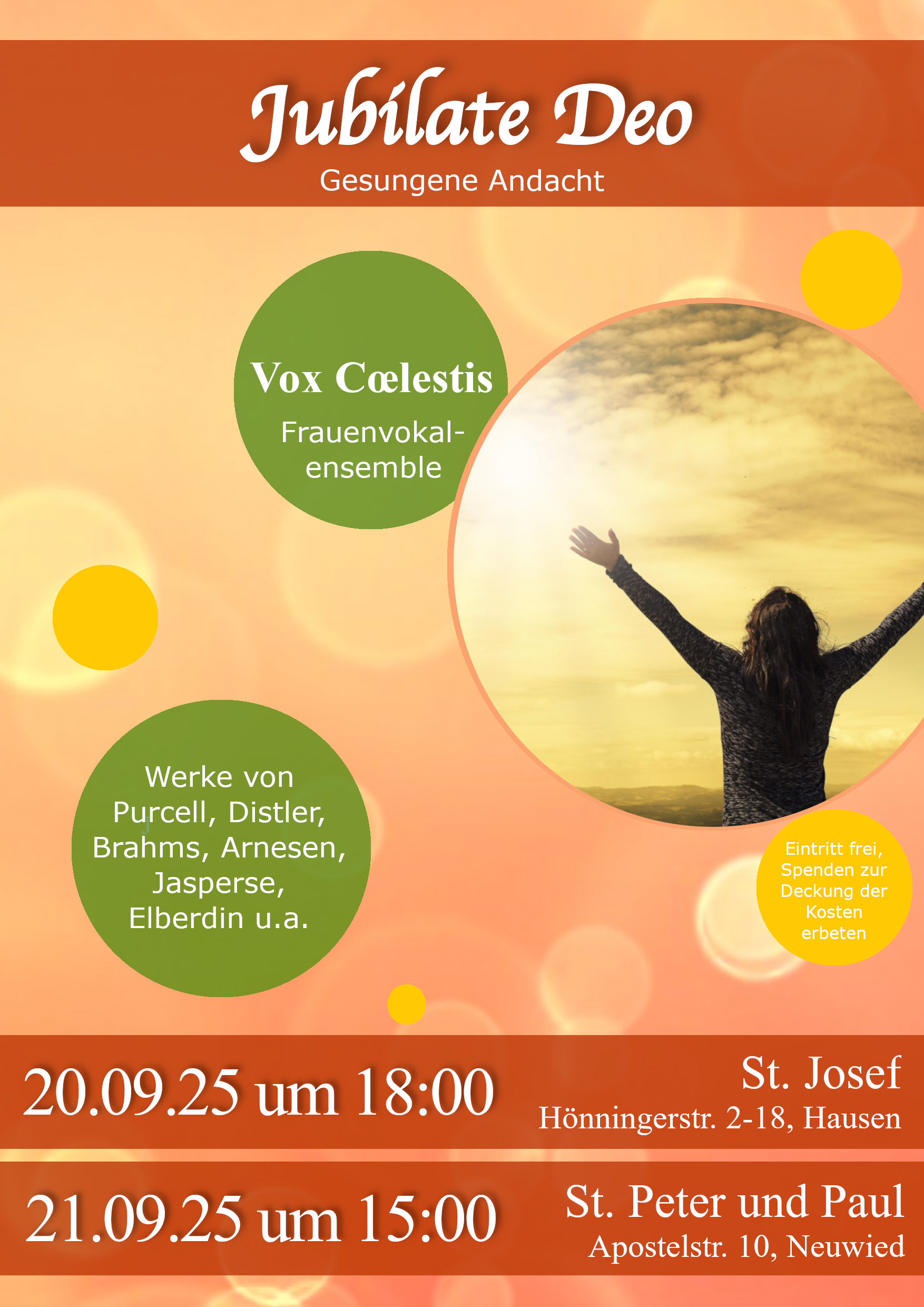 Plakat Jubilate Deo 2025_Frauenvokalensemble Vox Cœlestis Neuwied